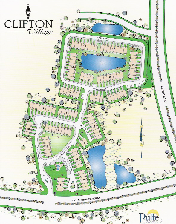 Clifton Village townhomes in Jacksonville, Florida.
