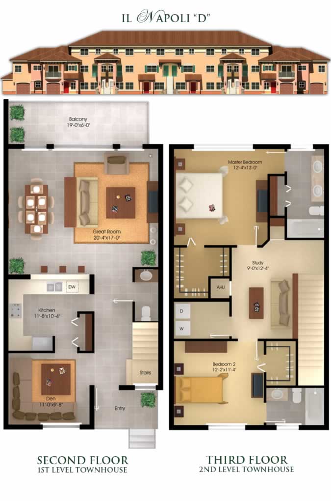 Il Villagio condominiums and townhomes in Jacksonville, Florida.
