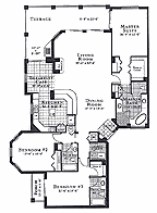 The Catalina Plan at Ocean Grande Condominium in Serenata Beach, Florida