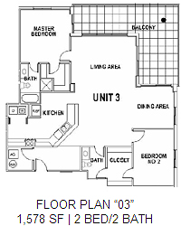 Surfside Floor Plan 3